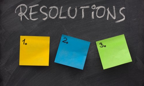 blank list of resolutions on blackboard