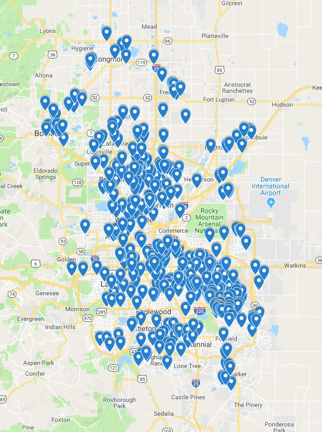 Areas we serve in Denver CO property management services Colorado RPM