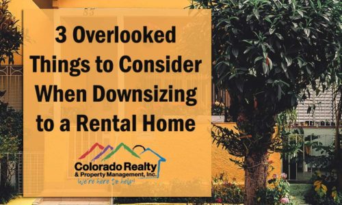 3 Overlooked Things to Consider When Downsizing to a Rental Home
