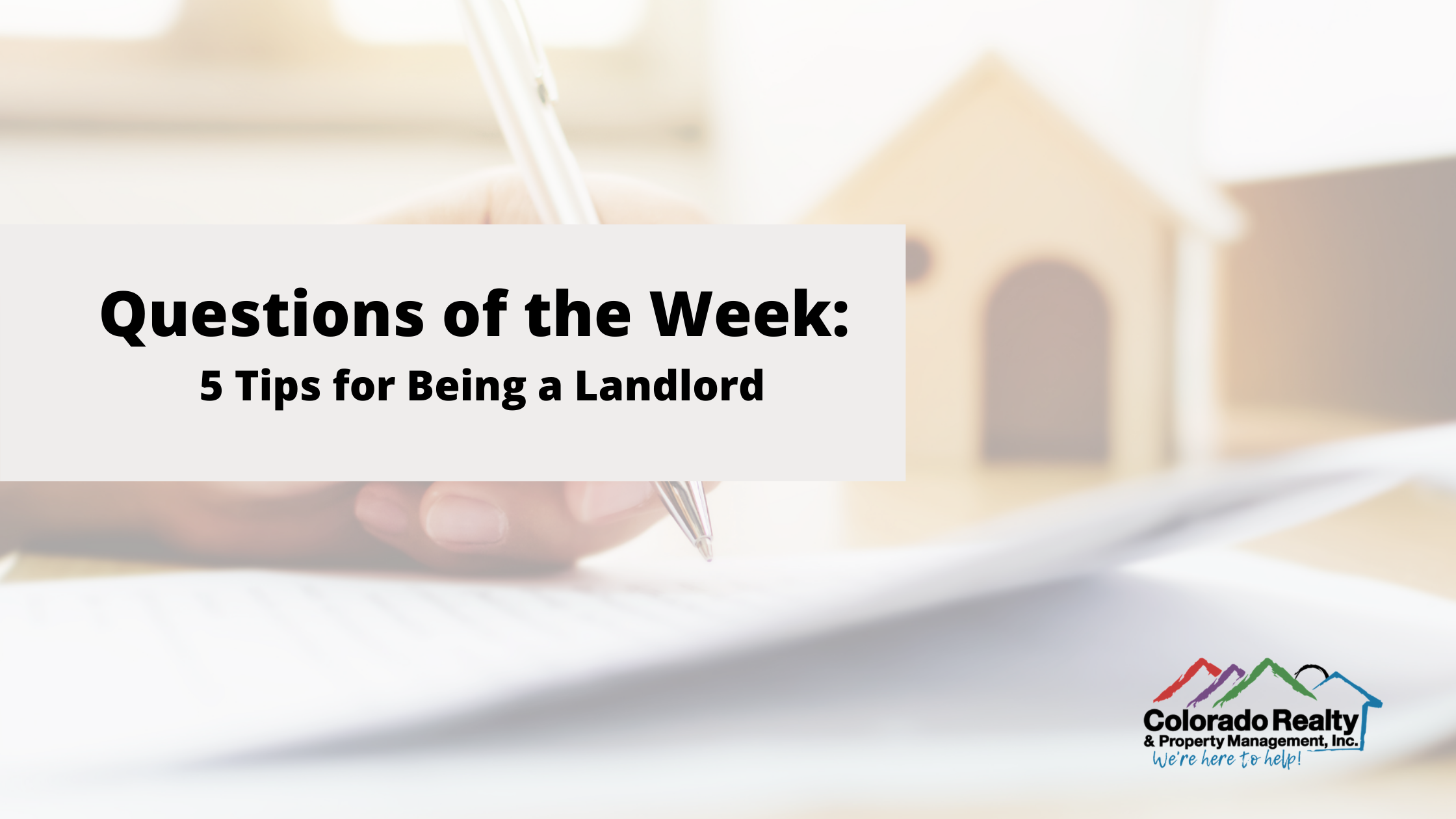 5 Tips for Being a Denver, CO Landlord